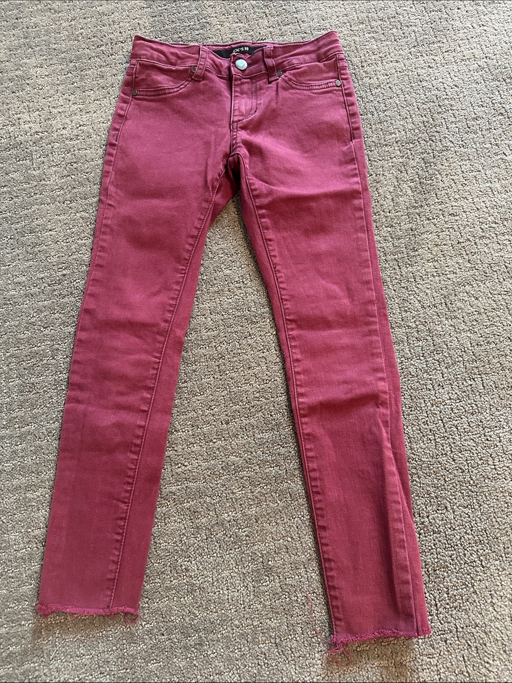 Girls' Stretch Skinny Jeans in Berry Pink